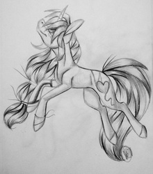 Size: 2096x2383 | Tagged: safe, artist:immagoddampony, oc, oc only, high res, monochrome, solo