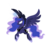 Size: 1600x1497 | Tagged: safe, artist:hexfloog, princess luna, g4, female, glowing eyes, magic, simple background, solo, spread wings, transparent background