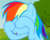 Size: 670x540 | Tagged: safe, screencap, rainbow dash, pony, g4, too many pinkie pies, cropped, cute, female, solo