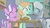 Size: 1920x1080 | Tagged: safe, screencap, diamond tiara, peach fuzz, silver spoon, g4, on your marks, alternative cutie mark placement, animation error, cute, diamondbetes, diapeaches, eating, eyes closed, feeding, female, foal, food, fork, inner thigh cutie mark, pie, puffy cheeks, silverbetes, trio, trio female