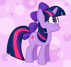 Size: 2235x2110 | Tagged: safe, artist:laserpewpewrblx, twilight sparkle, g4, bow, cute, female, hair bow, high res, solo, tail bow, twiabetes