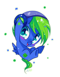 Size: 627x798 | Tagged: safe, artist:ipun, oc, oc only, oc:circuit breaker, pegasus, pony, blushing, chibi, cute, headphones, looking at you, male, open mouth, simple background, smiling, solo, stallion, starry eyes, transparent background, wingding eyes