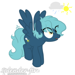 Size: 894x894 | Tagged: safe, oc, oc only, oc:clear skies, pony, offspring, parent:rainbow dash, parent:soarin', parents:soarindash, solo