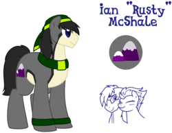 Size: 900x700 | Tagged: safe, artist:faith-wolff, spitfire, oc, oc:rusty mcshale, earth pony, pony, g4