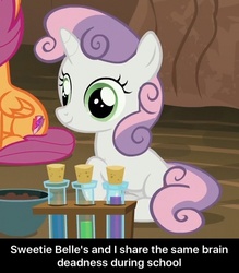 Size: 521x596 | Tagged: safe, sweetie belle, g4, my little pony: friendship is magic, on your marks, text