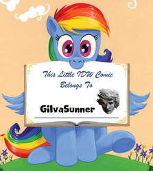 Size: 914x1024 | Tagged: safe, rainbow dash, g4, book belongs to, gilvasunner