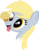 Size: 2230x2829 | Tagged: safe, artist:chrispy248, derpy hooves, pegasus, pony, g4, balancing, bust, female, food, mare, muffin, ponies balancing stuff on their nose, portrait, solo, tongue out