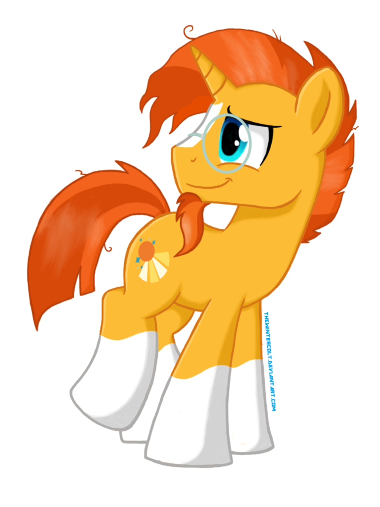 #1131076 - safe, artist:thewintercolt, sunburst, pony, unicorn, g4 ...