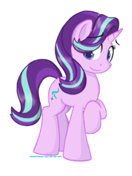 Size: 2500x3333 | Tagged: safe, artist:thewintercolt, starlight glimmer, pony, unicorn, g4, female, high res, mare, simple background, smiling, solo, transparent background