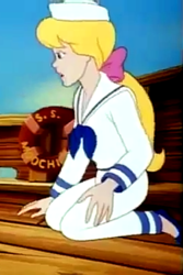 Size: 400x600 | Tagged: safe, screencap, megan williams, g1, my little pony: the movie (g1), cropped, female, sailor suit, solo