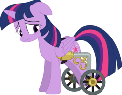 Size: 3574x2791 | Tagged: safe, artist:porygon2z, twilight sparkle, alicorn, pony, g4, female, folded wings, high res, mare, paralysis, paralyzed, remake, simple background, solo, transparent background, twilight sparkle (alicorn), wheelchair, wings