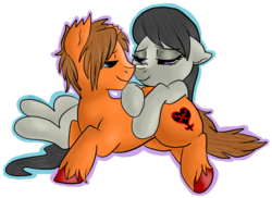 Size: 1024x747 | Tagged: safe, artist:p0n1es, octavia melody, oc, oc:zilidian, g4, canon x oc, female, male, octadian, shipping, straight