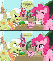 Size: 1991x2292 | Tagged: safe, artist:mlp-silver-quill, granny smith, pinkie pie, friends forever, g4, spoiler:comic, comic, sweet apple acres
