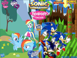 Size: 800x600 | Tagged: safe, artist:trungtranhaitrung, rainbow dash, equestria girls, g4, crossover, female, gif, hasbro, male, mare, non-animated gif, platformer, sega, sonic boom, sonic the hedgehog, sonic the hedgehog (series), wonderbolts uniform, zonic the zone cop