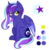 Size: 673x689 | Tagged: safe, artist:cloureed, oc, oc only, oc:aurora sparkle, alicorn, pony, alicorn oc, cutie mark, magical lesbian spawn, offspring, parent:princess luna, parent:twilight sparkle, parents:twiluna, reference sheet, simple background, sitting, solo, transparent background