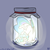 Size: 2000x2000 | Tagged: safe, artist:ogaraorcynder, princess celestia, g4, female, glowing, high res, jar, jar of pony, missing cutie mark, pony in a bottle, solo, tiny