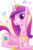 Size: 700x1047 | Tagged: safe, artist:izayadaedric, princess cadance, alicorn, pony, g4, blushing, cute, cutedance, female, heart, mare, solo