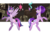 Size: 4349x3000 | Tagged: safe, artist:hfinder, starlight glimmer, twilight sparkle, alicorn, pony, g4, my little pony: friendship is magic, the cutie re-mark, counterparts, crying, female, forest, gritted teeth, mare, rearing, ruins, spread wings, twilight sparkle (alicorn), twilight's counterparts