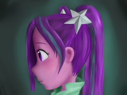 Size: 1600x1200 | Tagged: safe, artist:amazingpuffhair, aria blaze, equestria girls, g4, female, profile, solo