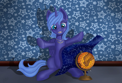 Size: 2835x1942 | Tagged: safe, artist:dezdark, princess luna, g4, fangs, female, filly, solo, woona