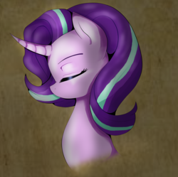 Size: 2249x2244 | Tagged: safe, artist:granate-44, starlight glimmer, g4, eyes closed, female, high res, solo