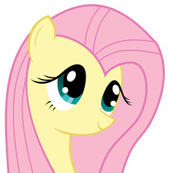 Size: 2093x2138 | Tagged: safe, artist:hammer-of-zeon, fluttershy, g4, female, high res, simple background, solo, vector, white background