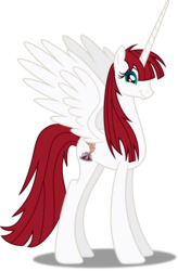 Size: 3279x5000 | Tagged: safe, artist:dashiesparkle, artist:php11, oc, oc only, oc:fausticorn, alicorn, pony, .svg available, absurd resolution, alicorn oc, ponyscape, simple background, smiling, solo, transparent background, vector