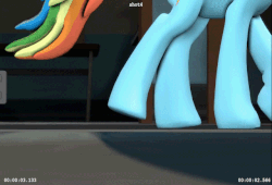 Size: 640x436 | Tagged: safe, artist:juiceboxalvin, rainbow dash, pegasus, pony, g4, 3d, animated, dancing, female, legs, moonwalk, pictures of legs, solo, source filmmaker, youtube link
