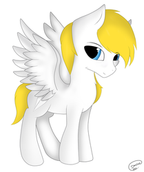 Size: 501x600 | Tagged: safe, artist:php41, derpibooru exclusive, oc, oc only, oc:joy dreamford, pegasus, pony, solo, unreleased
