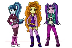 Size: 3300x2200 | Tagged: safe, artist:nekojackun, edit, adagio dazzle, aria blaze, sonata dusk, equestria girls, g4, aria flat, clothes, cropped, delicious flat chest, high res, pantyhose, the dazzlings