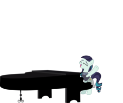 Size: 12044x10060 | Tagged: safe, artist:aethon056, coloratura, earth pony, pony, g4, the mane attraction, .svg available, absurd resolution, bipedal, female, musical instrument, piano, simple background, solo, the magic inside, transparent background, vector