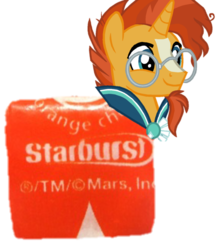 Size: 753x858 | Tagged: safe, artist:sabersam, sunburst, g4, male, pun, solo, starburst (candy)