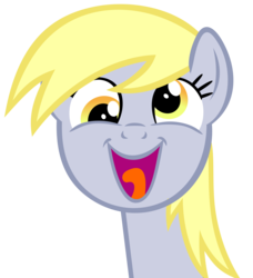 Size: 3969x4343 | Tagged: safe, artist:stryapastylebases, derpy hooves, pegasus, pony, g4, cute, female, irrational exuberance, mare, simple background, smiling, solo