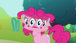 Size: 1280x720 | Tagged: safe, screencap, pinkie pie, earth pony, pony, g4, putting your hoof down, female, great moments in animation, smear frame, solo