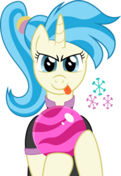 Size: 2661x3867 | Tagged: safe, artist:rutgernl, allie way, pony, unicorn, g4, bowling ball, concentrating, high res, looking at you, simple background, solo, tongue out, transparent background