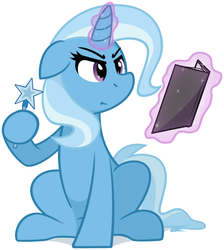 Size: 2219x2481 | Tagged: dead source, safe, artist:furrgroup, trixie, pony, unicorn, g4, book, female, high res, magic, mare, simple background, solo, wand, white background
