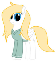 Size: 800x878 | Tagged: safe, artist:prism note, oc, oc only, oc:featherfall, pegasus, pony, clothes, coat, solo
