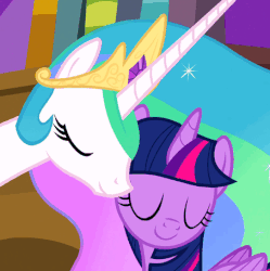 Size: 454x455 | Tagged: safe, screencap, princess celestia, spike, twilight sparkle, alicorn, pony, g4, princess twilight sparkle (episode), animated, c:, cropped, cuddling, cute, cutelestia, daaaaaaaaaaaw, duo focus, eyes closed, female, heartwarming, hnnng, horses doing horse things, mare, momlestia, motherly, nuzzling, poking, smiling, snuggling, spikabetes, sweet dreams fuel, twiabetes, twilight sparkle (alicorn)