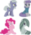 Size: 4003x4500 | Tagged: safe, artist:bluetech, limestone pie, marble pie, maud pie, pinkie pie, earth pony, pony, g4, hearthbreakers, my little pony: friendship is magic, .svg available, absurd resolution, female, inkscape, mare, pie sisters, siblings, simple background, transparent background, vector