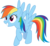Size: 5000x4588 | Tagged: safe, artist:aethon056, rainbow dash, pegasus, pony, do princesses dream of magic sheep, g4, absurd resolution, female, mare, simple background, solo, spread wings, transparent background, vector, wings