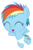 Size: 3000x4562 | Tagged: safe, artist:sollace, rainbow dash, pony, g4, baby, baby dash, baby pony, cute, dashabetes, diaper, female, filly, filly rainbow dash, flying, foal, open mouth, show accurate, simple background, solo, transparent background, vector, yay, young, younger
