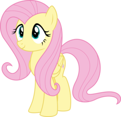 Size: 5000x4844 | Tagged: safe, artist:aethon056, fluttershy, pegasus, pony, do princesses dream of magic sheep, g4, absurd resolution, female, mare, simple background, smiling, solo, transparent background, vector