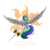 Size: 5000x5000 | Tagged: safe, artist:skitsroom, princess celestia, pony, g4, absurd resolution, butt, female, halberd, looking back, magic, mare, plot, rearing, simple background, solo, spear, spread wings, telekinesis, transparent background, warrior celestia, weapon