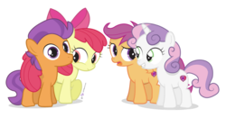 Size: 1050x550 | Tagged: safe, artist:dm29, apple bloom, scootaloo, sweetie belle, tender taps, g4, on your marks, adorabloom, cute, cutealoo, cutie mark, cutie mark crusaders, diasweetes, female, julian yeo is trying to murder us, male, seduction, shipping, simple background, straight, sweet dreams fuel, tail hug, tail seduce, tendaww taps, tenderbloom, the cmc's cutie marks, transparent background