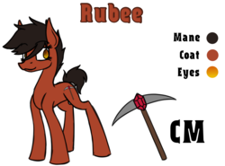 Size: 2300x1700 | Tagged: safe, artist:nekro-led, oc, oc only, oc:rubee bitriser, reference sheet, solo