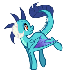 Size: 730x736 | Tagged: safe, artist:yupinapegasus, princess ember, dracony, dragon, hybrid, pony, g4, gauntlet of fire, female, mare, ponified, ponified ember, simple background, solo, transparent background