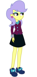 Size: 2400x5000 | Tagged: dead source, safe, artist:razethebeast, upper crust, equestria girls, g4, my little pony equestria girls: friendship games, alternate clothes, clothes, earring, female, high heels, necklace, new outfit, pearl necklace, piercing, shoes, simple background, skirt, solo, transparent background, vector