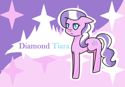 Size: 1024x714 | Tagged: safe, artist:meowty, diamond tiara, g4, female, missing accessory, solo