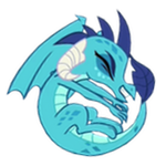 Size: 150x150 | Tagged: source needed, useless source url, safe, princess ember, dragon, g4, gauntlet of fire, animated, emball, eyes closed, female, grin, ouroboros, simple background, smiling, solo, transparent background