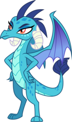 Size: 3384x5747 | Tagged: safe, artist:drakizora, princess ember, dragon, g4, gauntlet of fire, female, hands on waist, simple background, solo, transparent background, vector